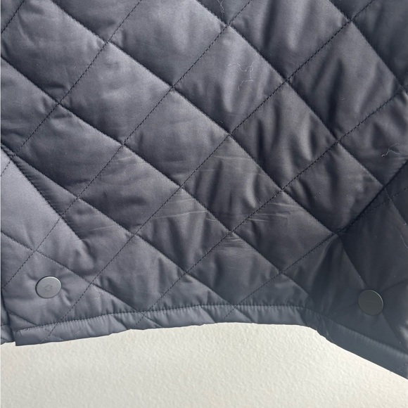 Quince Diamond Quilted  Corduroy Collar Black Barn Jacket large - Picture 8 of 10